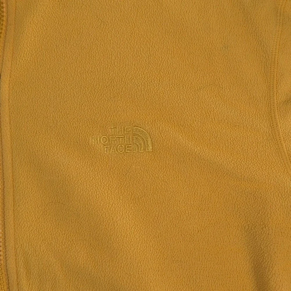 The North Face Mens Large Yellow Full Zip Fleece Hoodie‎ Jacket Coat